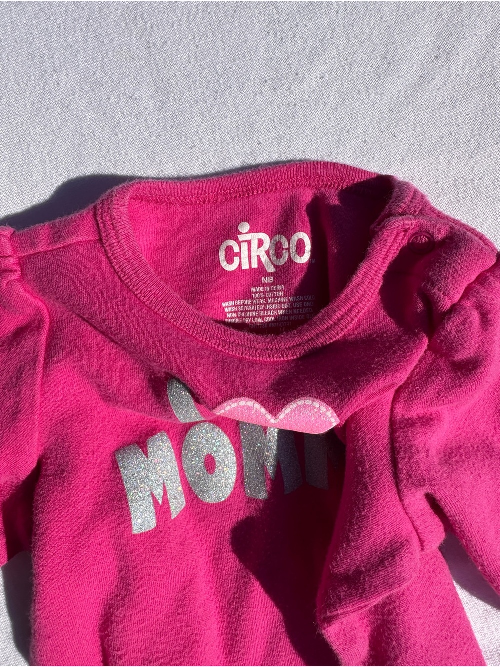Circo Hot Pink & Bright Pink Baby Long-Sleeve Tees (40) - Picture 4 of 6